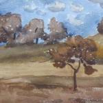 Lev Simak - Landscape with trees