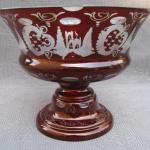 Glass Pedestal Bowl - 1970
