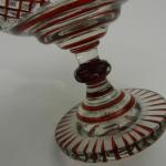Glass Pedestal Bowl - clear glass - 1840