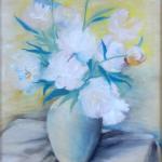 Vaclav Novotny - White peonies in a vase
