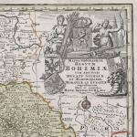 Mappa Geografica Regnum Bohemiae… Silesiae, Moraviae et Lusatiae, 1740