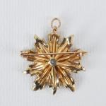 Brooch - gold, diamond - 1950