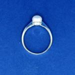White Gold Ring - white gold, pearl - 2000