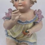 Porcelain Girl Figurine - bisque - 1880