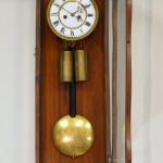 Wall Timepiece - solid wood, enamel - 1880