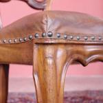 Pair of Chairs - solid walnut wood - 1850