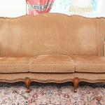 Sofa Set - solid beech, fabric - 1960