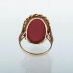 Ladies' Gold Ring - gold, cornelian - 1960