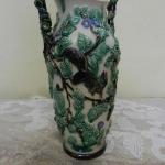 Vase - ceramics, majolica - 1900