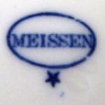 Four plates, grid decor - Meissen, Teichert