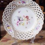 Decorative Plate - white porcelain - 1900