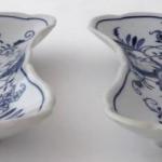 Two bowls, onion pattern - Teichert, Meissen