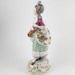 Porcelain Girl Figurine - Volkstedt - Rudolstadt - 1905