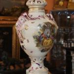 Porcelain Vase - white porcelain - Dresden - 1900