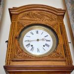 Longcase Clock - solid wood - 1850
