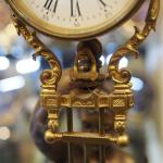 Mantel Clock - patinated bronze, enamel - 1900