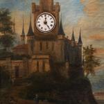 Clock with Painting - 1850