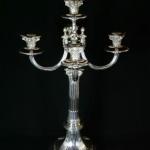 Silver Candelabra - silver - Gebrüder Deyhle, Schwäbisch Gmünd, Nìmecko - 1880