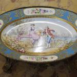 Bowl in Metal Mounting - bronze, white porcelain - 1880