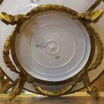 Dish in Metal Mounting - white porcelain - 1880