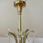 Twelve Light Chandelier - crystal, brass - 1890