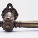 Door handle, patina bronze