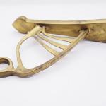 Curtain rod holder, brass, Nosek foundry Czech Republic