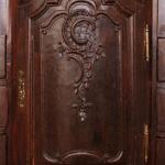 Cabinet - solid oak, brass - 1710