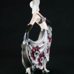 Porcelain Dancer Figurine - glazed stoneware - Goldscheider Wien - 1933