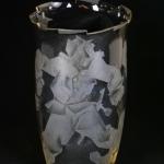 Vase - cut glass, clear glass - Ladislav Pøenosil - 1925