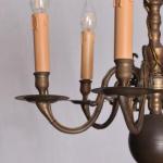 Six Light Chandelier - bronze - 1870