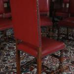 Chair Sets - solid oak, leather - 1890