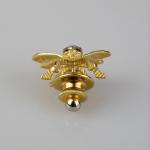 Fly Shaped Brooch - white gold, yellow gold - 1980