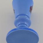 Cup, vase made of blue opaque glass 