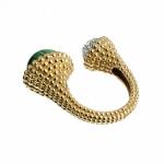 Ladies' Gold Ring - gold, brilliant cut diamond - 1970