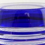 Vase, cobalt and crystal glass - glassworks Josefo