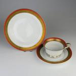 Cup and Saucer - white porcelain - 1920