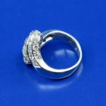 White Gold Ring - white gold, brilliant cut diamond - 1960