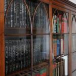 Bookcase with Glazed Doors - solid wood, glass - 1950