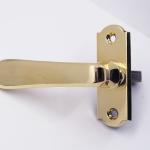 Brass window handle, Nosek foundry, Czech Republic