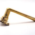 Window handle, yellow brass