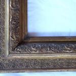 Gilded frame with fine embossed ornament