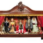 Puppet Theatre - solid wood, fabric - 1900