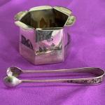 Sugar Bowl - silver, black enamel - 1925