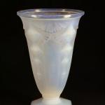 Vase - opal glass, pressed glass - 1930