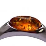 Silver Ring - silver, amber - 1940