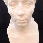 Large plaster bust of a woman