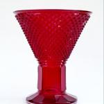 Vase - cut glass, layered glass - Nový Bor - 1915