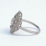 Platinum Ring - platinum, diamond - 1925