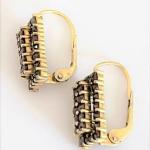 Earrings with Garnets - silver - 1995